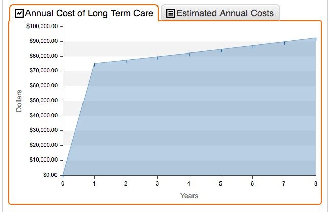 annual cost of long term calculator