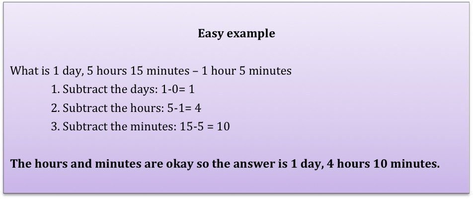time duration subtraction example